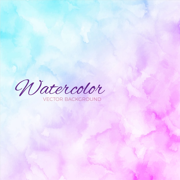 Vector watercolor blue and purple background