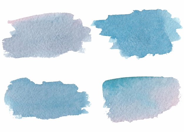 Watercolor blue spot