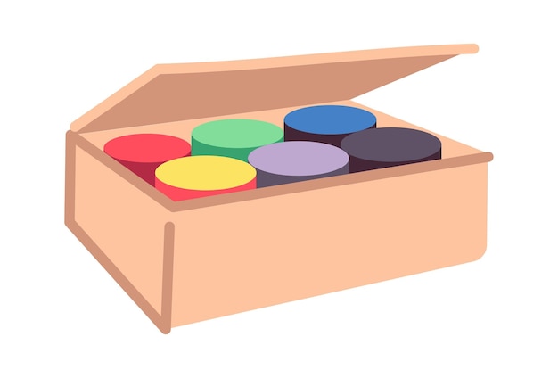 Watercolor box icon Vector illustration