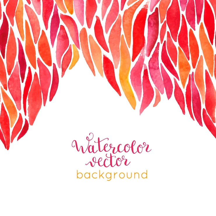 Vector watercolor bright hand painted background