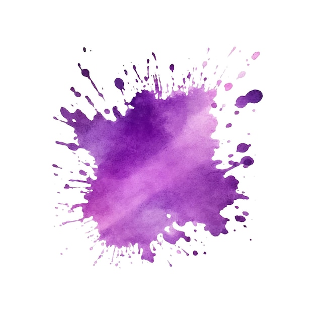 Vector watercolor brush stroke and texture grunge vector abstract hand painted element