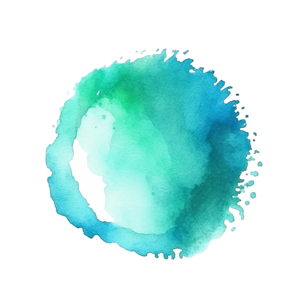 Watercolor brush stroke and texture Grunge vector abstract hand painted element