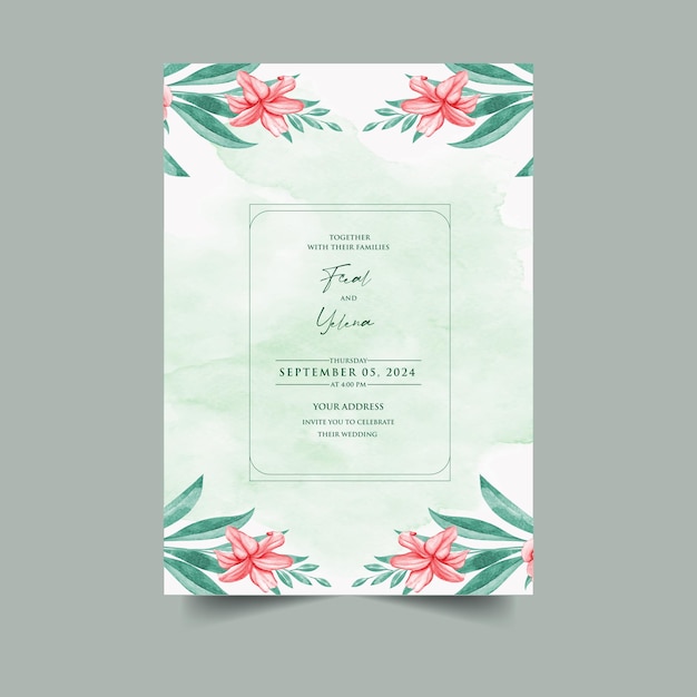 Watercolor Card Classic Design Cards Minimalistic Watercolor Artwork