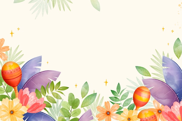 Vector watercolor carnival background