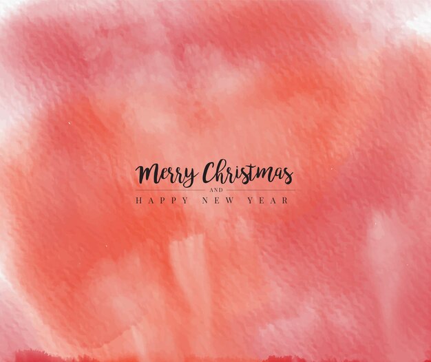 Watercolor Chirstmas background banner template