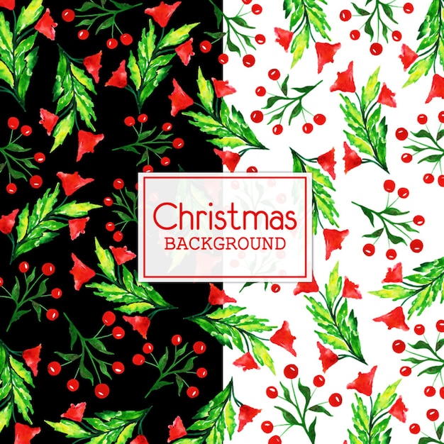 Watercolor Christmas Background