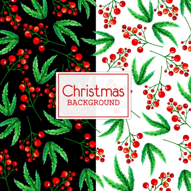 Watercolor Christmas Background