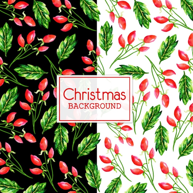 Watercolor Christmas Background