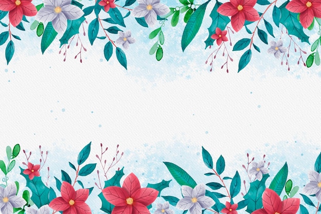 Watercolor christmas background