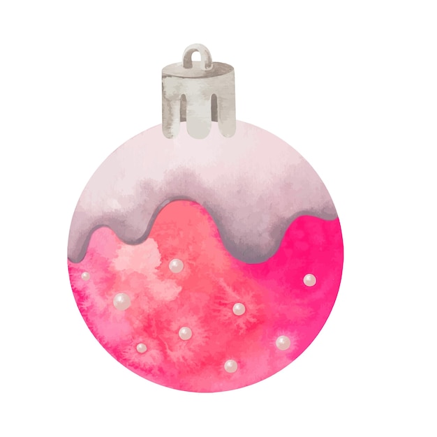 Watercolor Christmas decoration