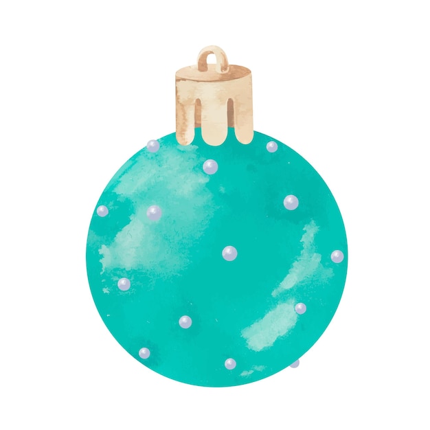 Watercolor Christmas decoration