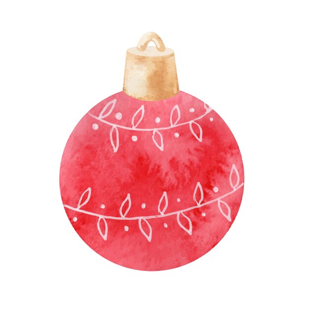 Watercolor Christmas decoration