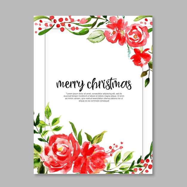 Watercolor christmas pattern  background