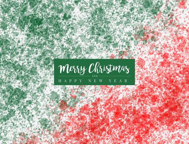 Watercolor Christmas sparkling background banner template