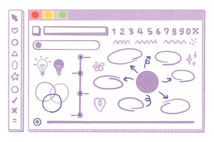Vector watercolor circles speech boxes banners infographics charts learning charts frame sticker