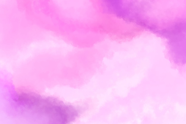 Watercolor cotton clouds purple background