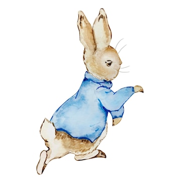 Premium Vector | Watercolor cute rabbit rabbit in a blue jacket