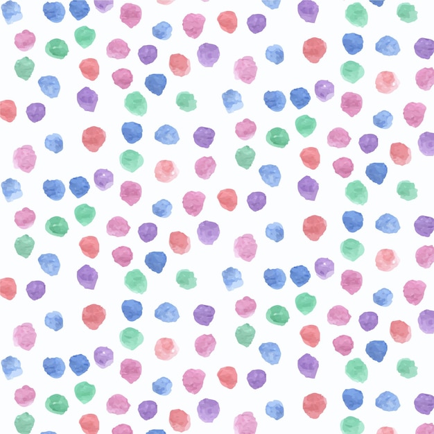 Vector watercolor dotty pattern