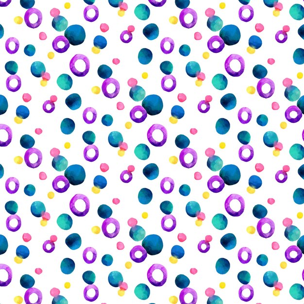 Watercolor dotty pattern