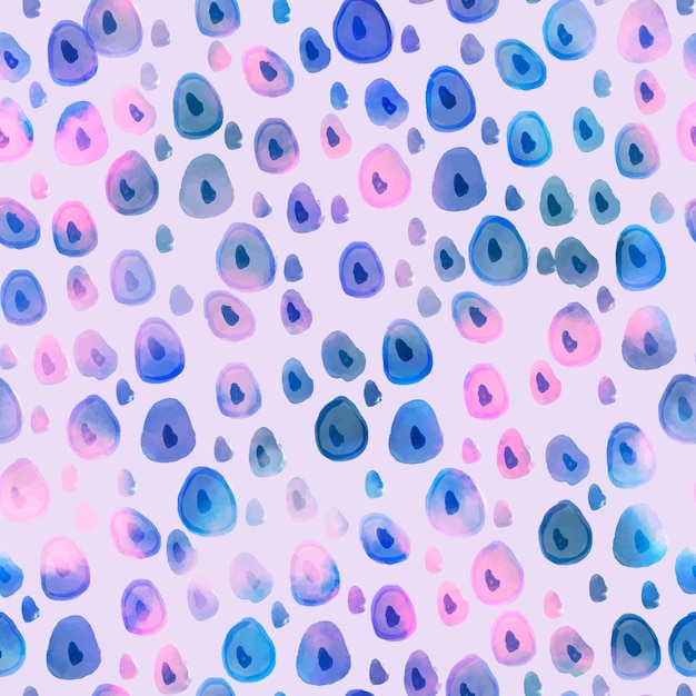 Watercolor dotty pattern