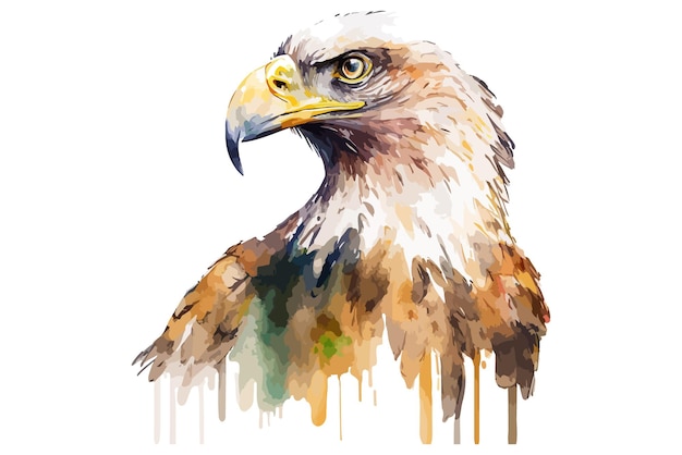 watercolor Eagle vector illustration