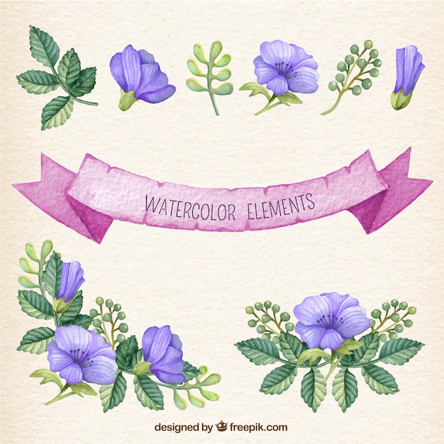 Watercolor elements