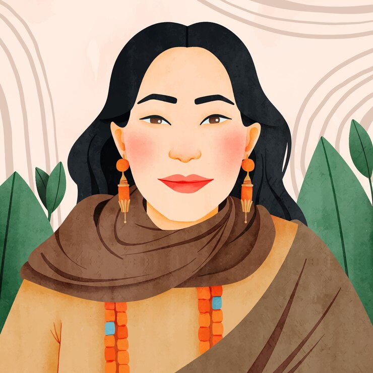 Vector 水彩民族美イラスト