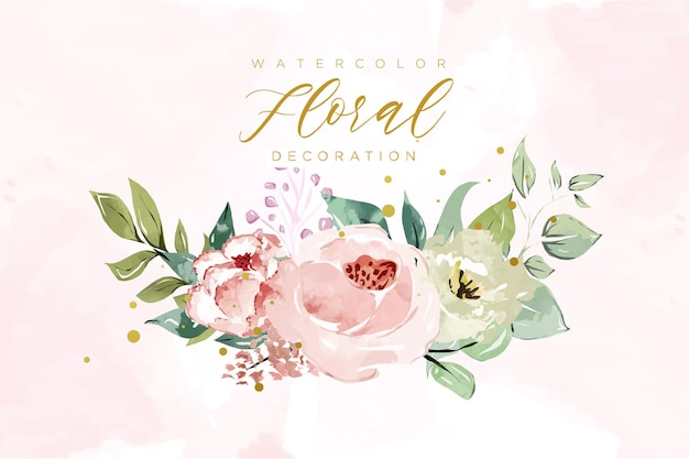 Watercolor floral arrangements