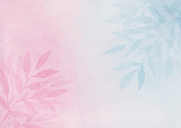 Vector watercolor floral background