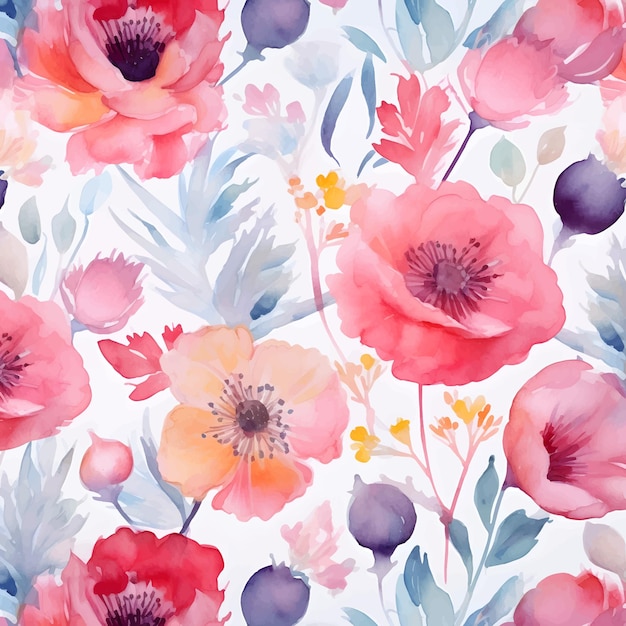 watercolor floral background