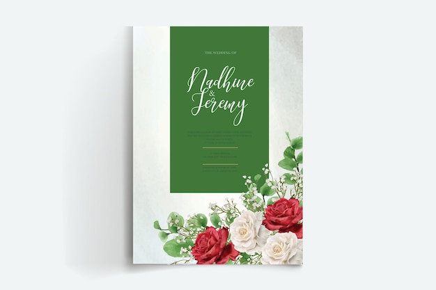 WATERCOLOR FLORAL ELEGANT INVITATION