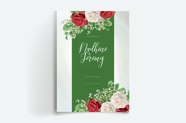 WATERCOLOR FLORAL ELEGANT INVITATION