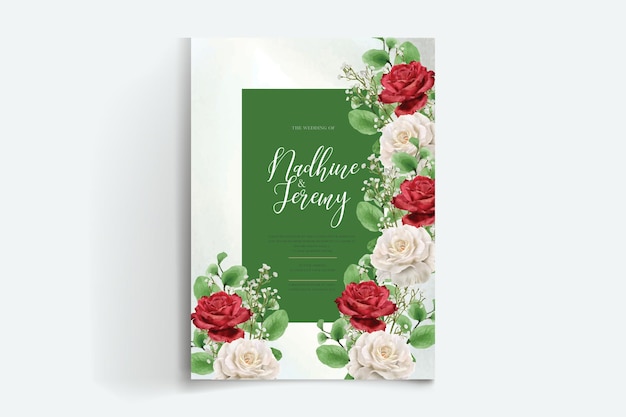 WATERCOLOR FLORAL ELEGANT INVITATION