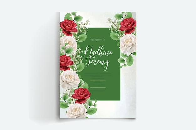 WATERCOLOR FLORAL ELEGANT INVITATION