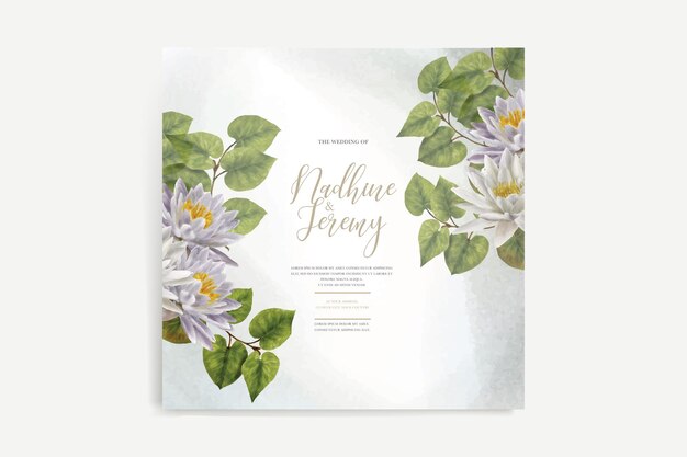 WATERCOLOR FLORAL INVITATION