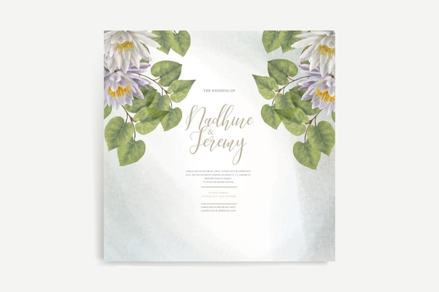 WATERCOLOR FLORAL INVITATION