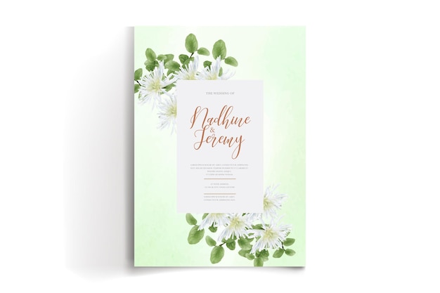 WATERCOLOR FLORAL INVITATION