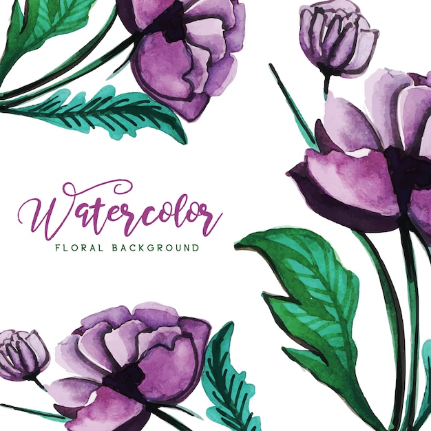 Watercolor Floral Multipurpose Background