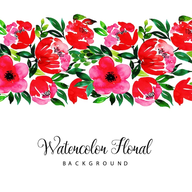 Watercolor Floral Multipurpose Background