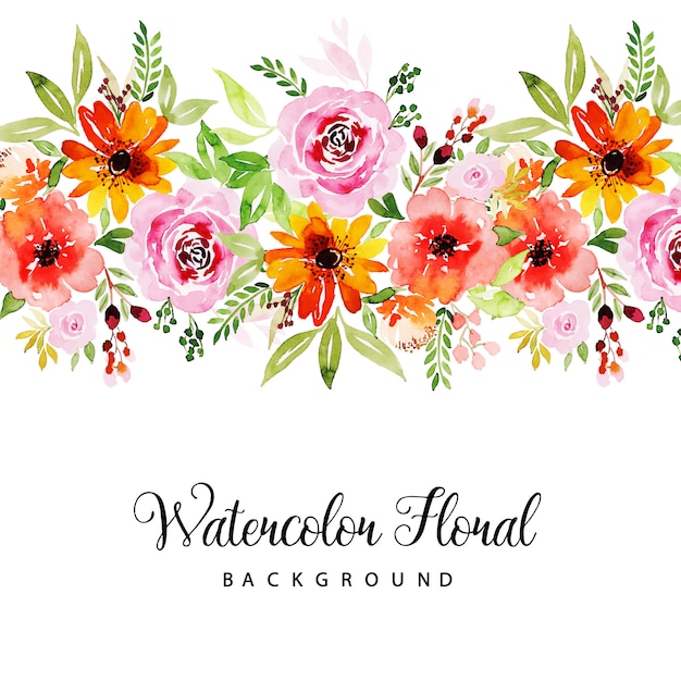 watercolor floral multipurpose background