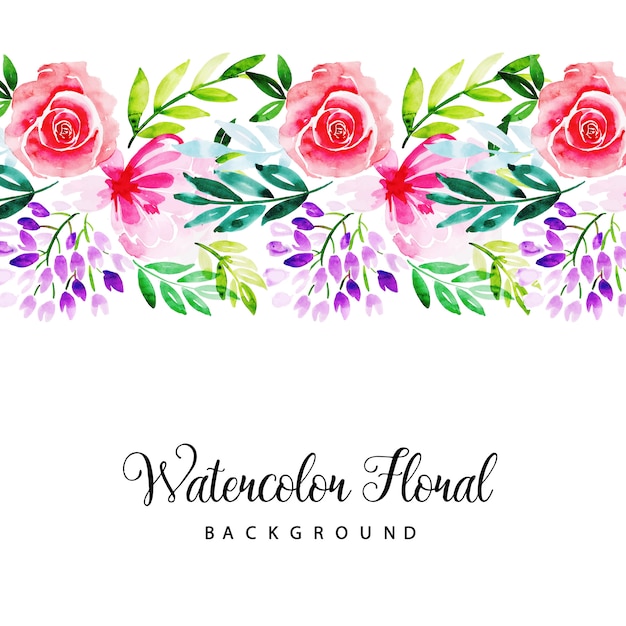 Watercolor Floral Multipurpose Background