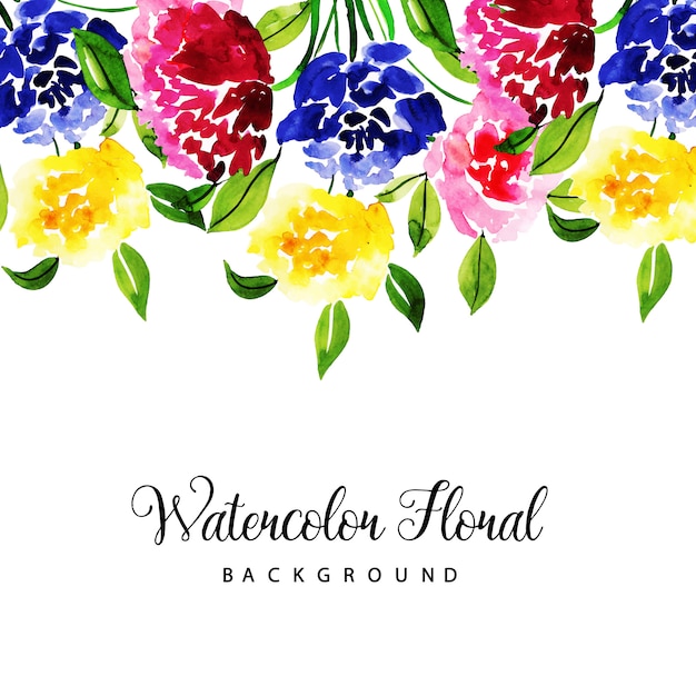 Watercolor Floral Multipurpose Background