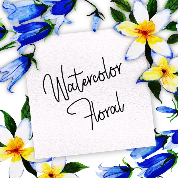 Watercolor floral multipurpose background