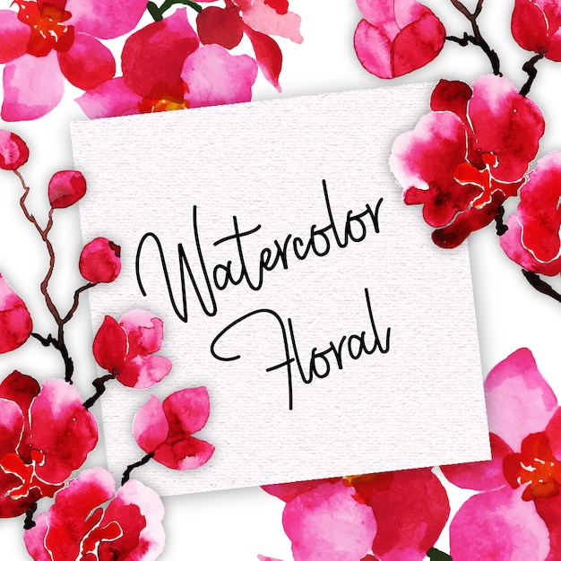 Watercolor Floral Multipurpose Background