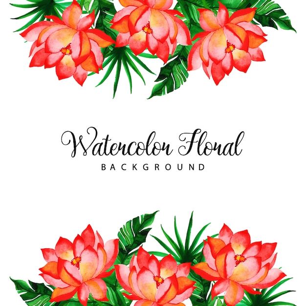 Watercolor floral multipurpose background