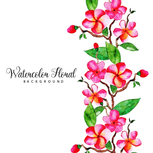 Watercolor floral multipurpose background