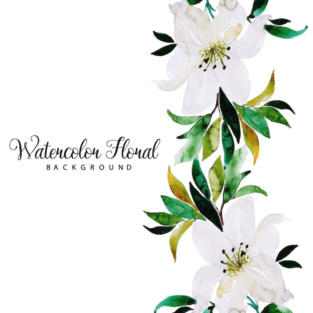 Watercolor Floral Multipurpose Background