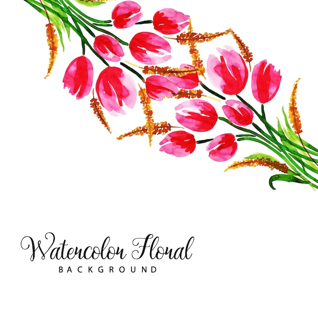 Watercolor Floral Multipurpose Background