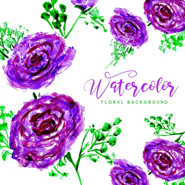 Watercolor floral multipurpose background