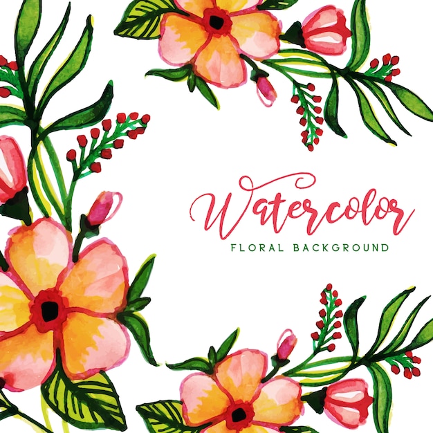 Watercolor Floral Multipurpose Background